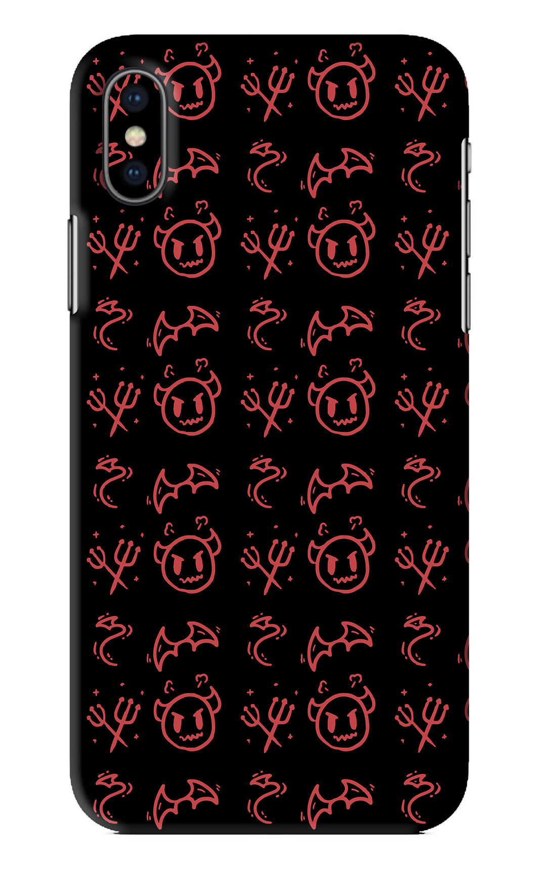 Devil iPhone X Back Skin Wrap