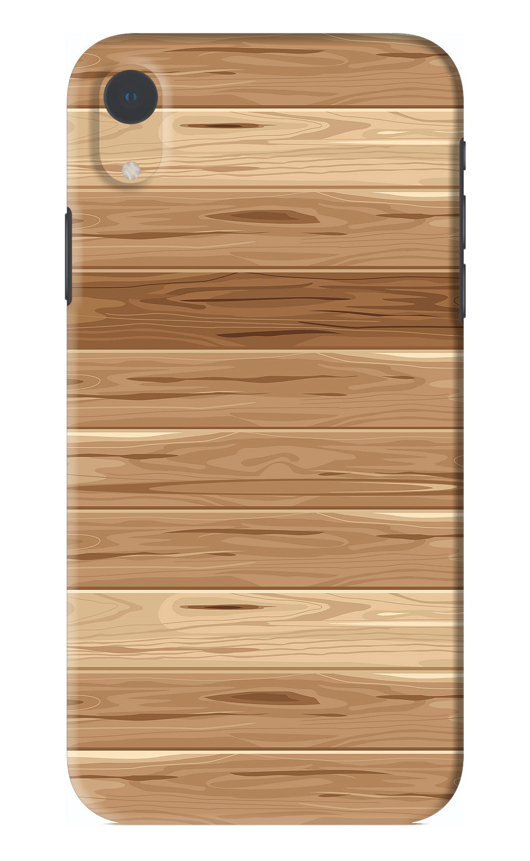 Wooden Vector iPhone XR Back Skin Wrap
