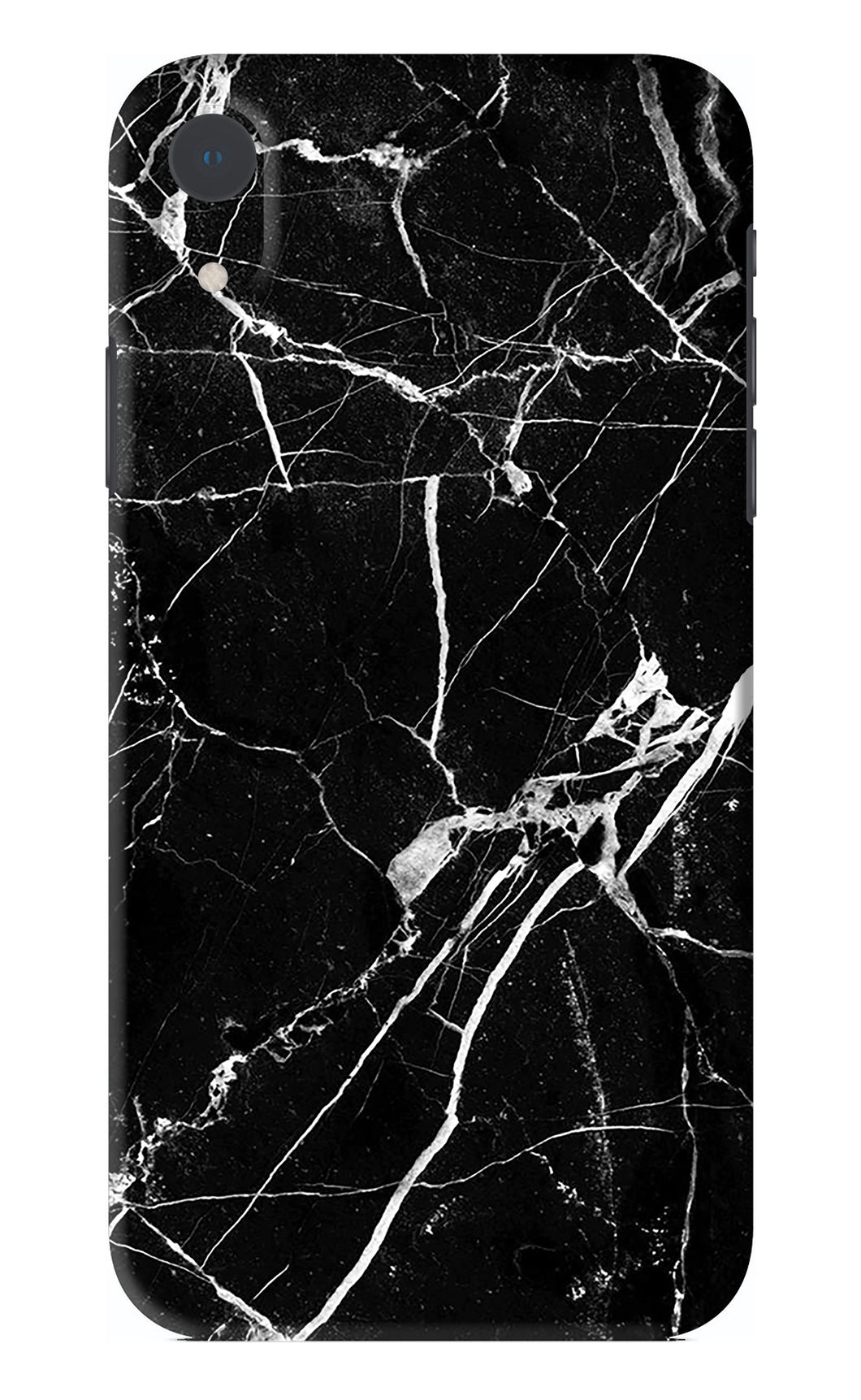 Black Marble Texture 2 iPhone XR Back Skin Wrap