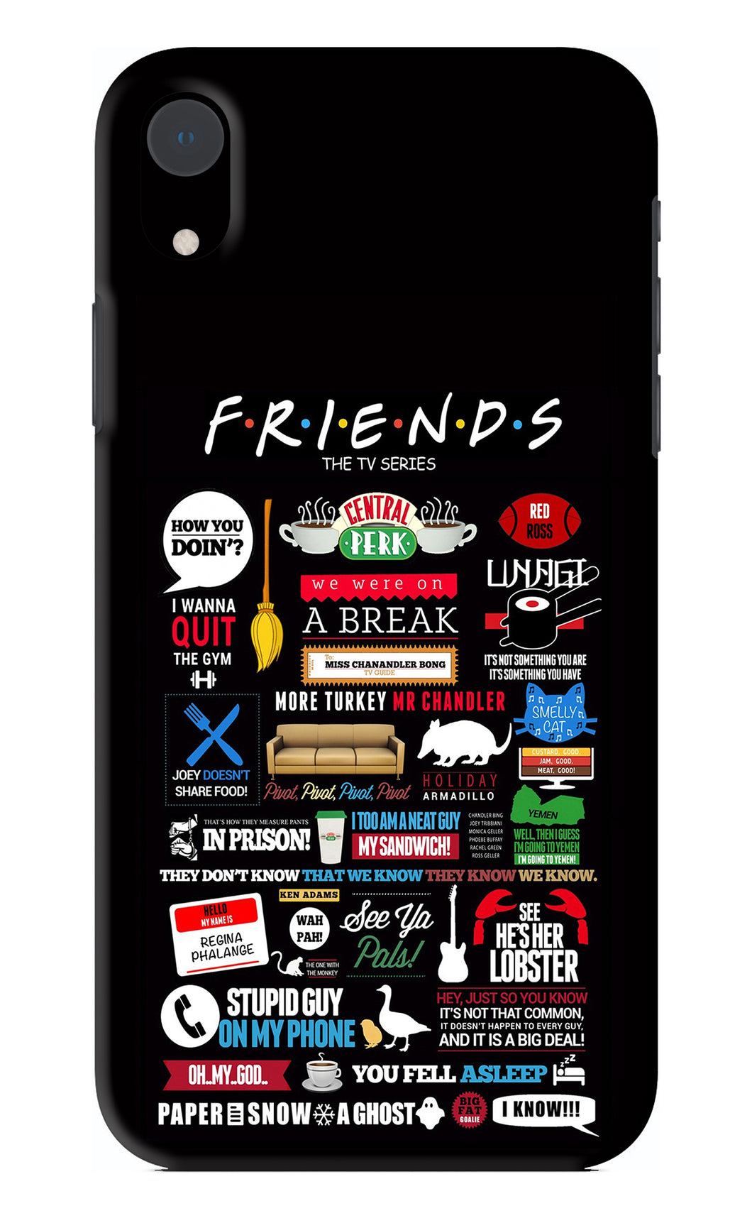 FRIENDS iPhone XR Back Skin Wrap