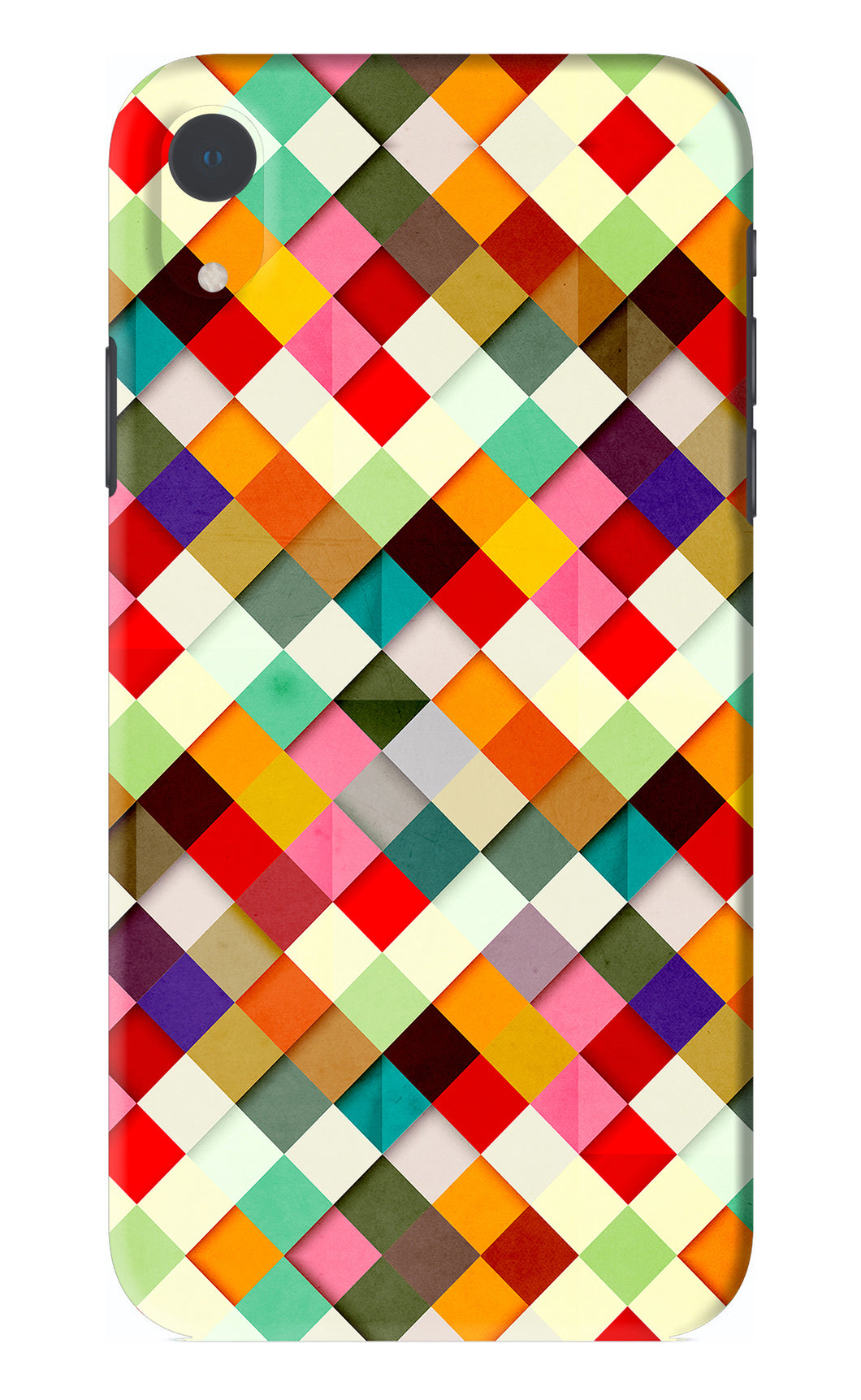 Geometric Abstract Colorful iPhone XR Back Skin Wrap