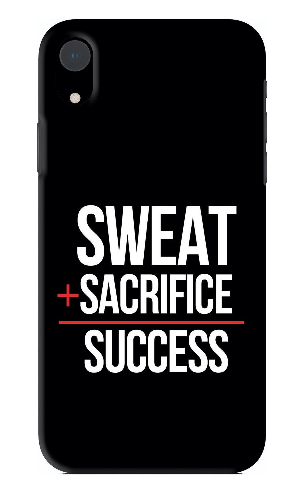 Sweat Sacrifice Success iPhone XR Back Skin Wrap