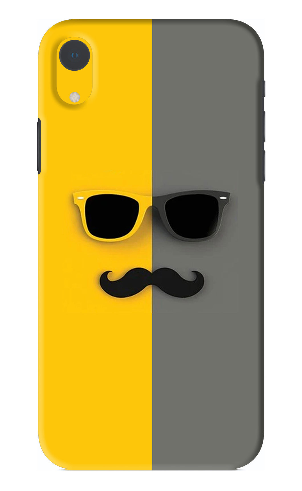 Sunglasses with Mustache iPhone XR Back Skin Wrap