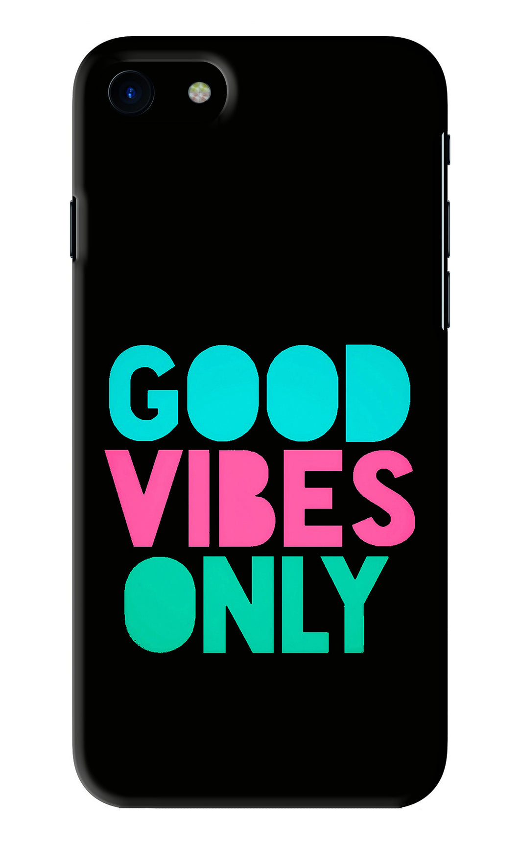 Quote Good Vibes Only iPhone SE 2020 Back Skin Wrap