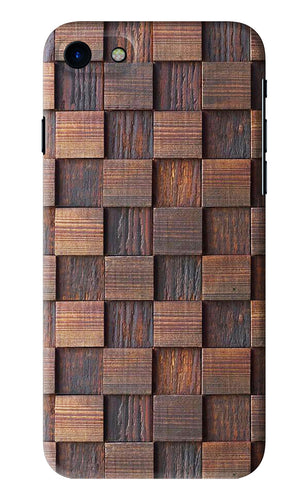 Wooden Cube Design iPhone SE 2020 Back Skin Wrap
