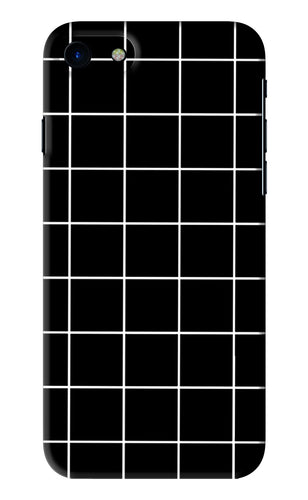 White Grid iPhone SE 2020 Back Skin Wrap