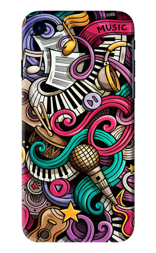 Music Abstract iPhone SE 2020 Back Skin Wrap