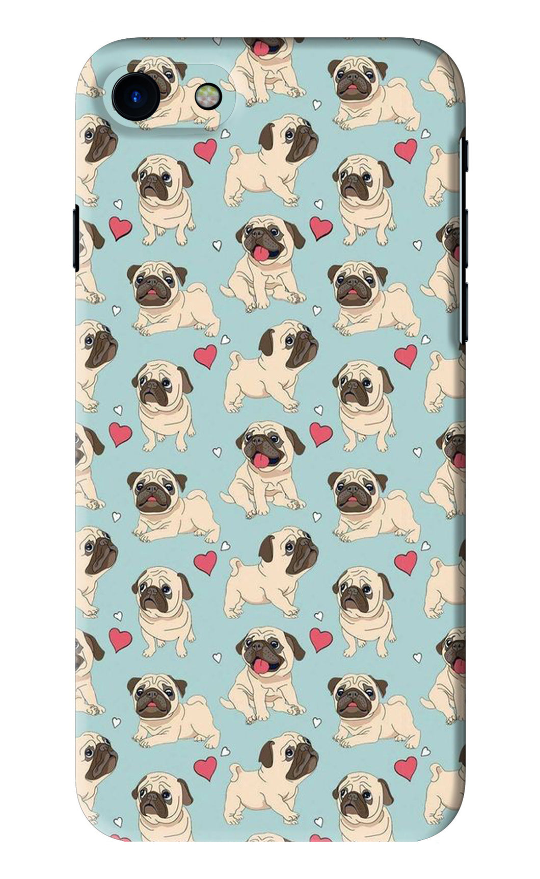 Pug Dog iPhone SE 2020 Back Skin Wrap