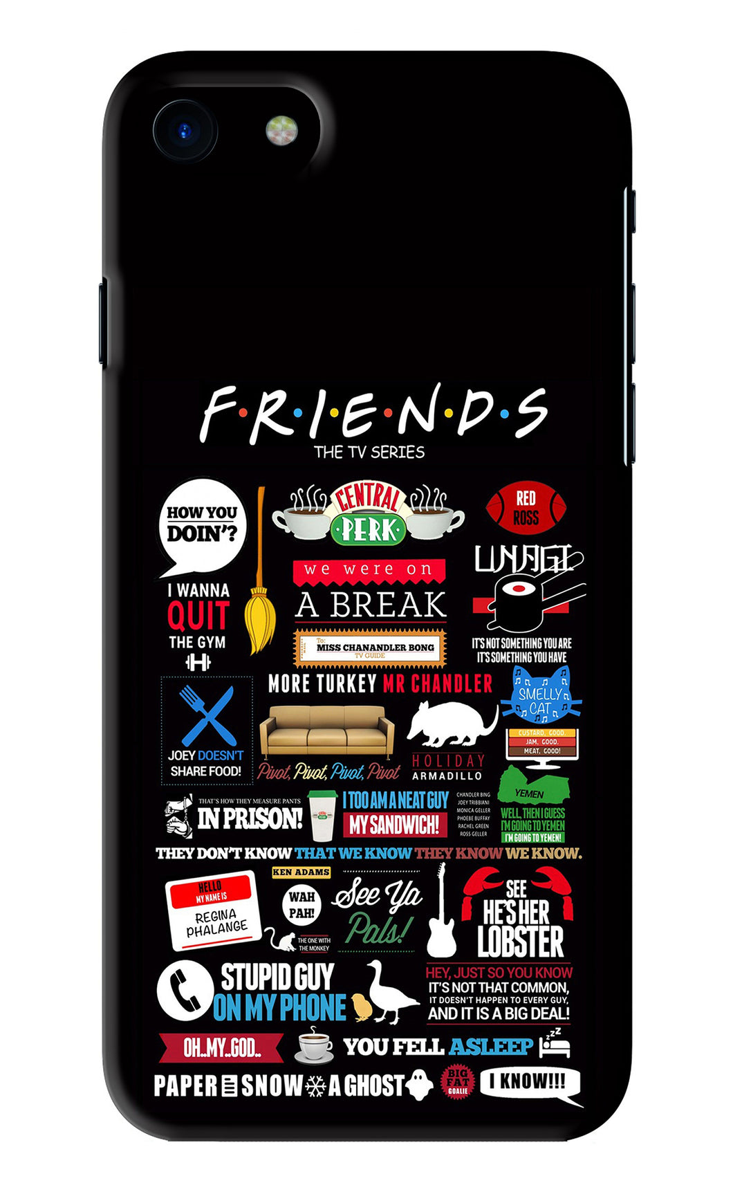 FRIENDS iPhone SE 2020 Back Skin Wrap