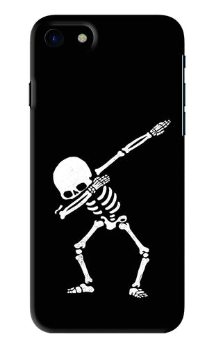 Dabbing Skeleton Art iPhone SE 2020 Back Skin Wrap