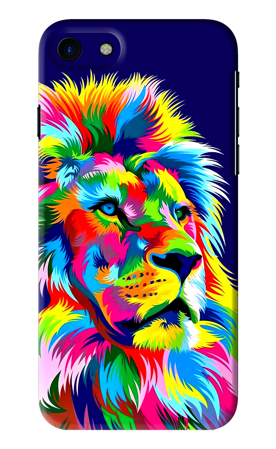 Vector Art Lion iPhone SE 2020 Back Skin Wrap