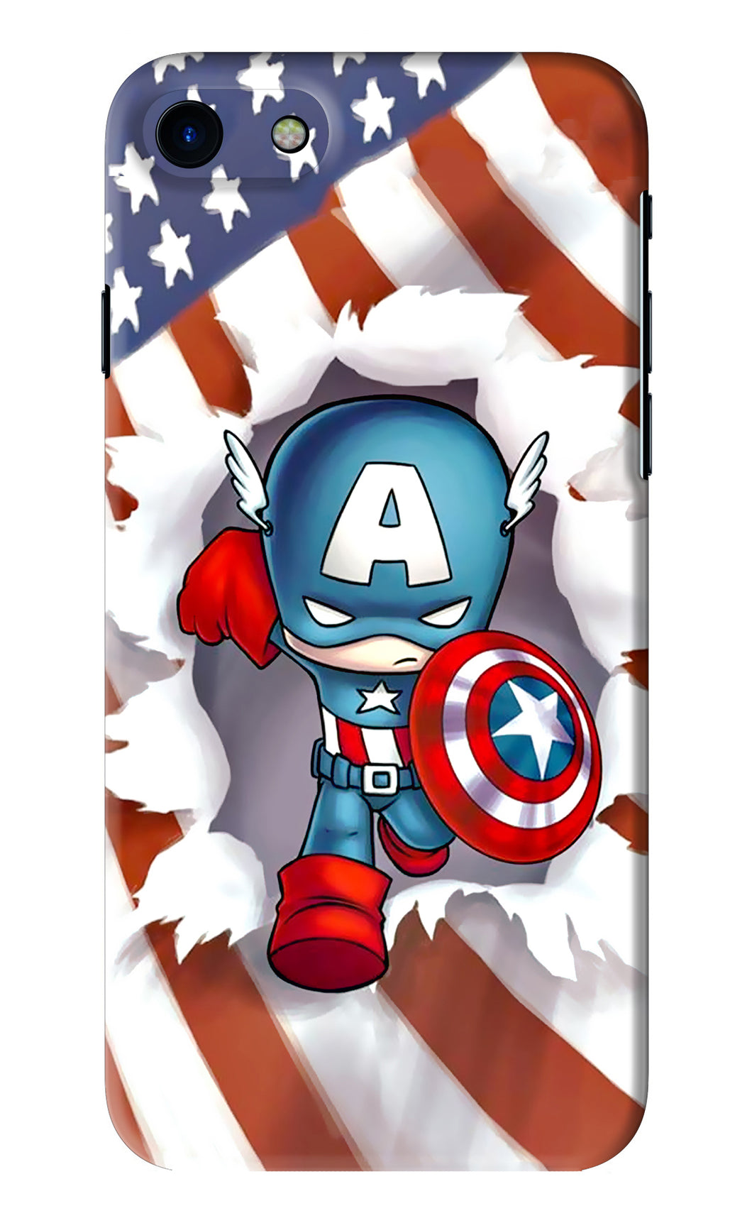 Captain America iPhone SE 2020 Back Skin Wrap