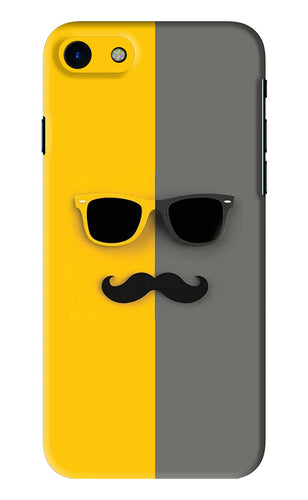 Sunglasses with Mustache iPhone SE 2020 Back Skin Wrap