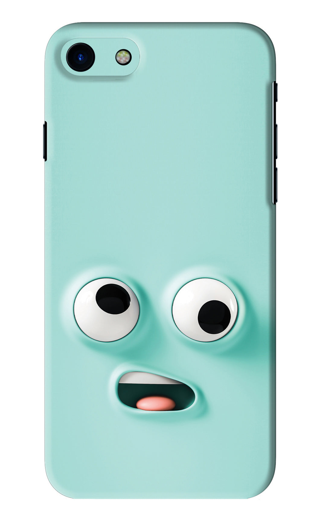 Silly Face Cartoon iPhone SE 2020 Back Skin Wrap