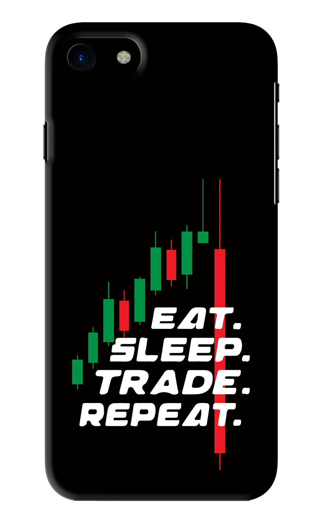 Eat Sleep Trade Repeat iPhone SE 2020 Back Skin Wrap