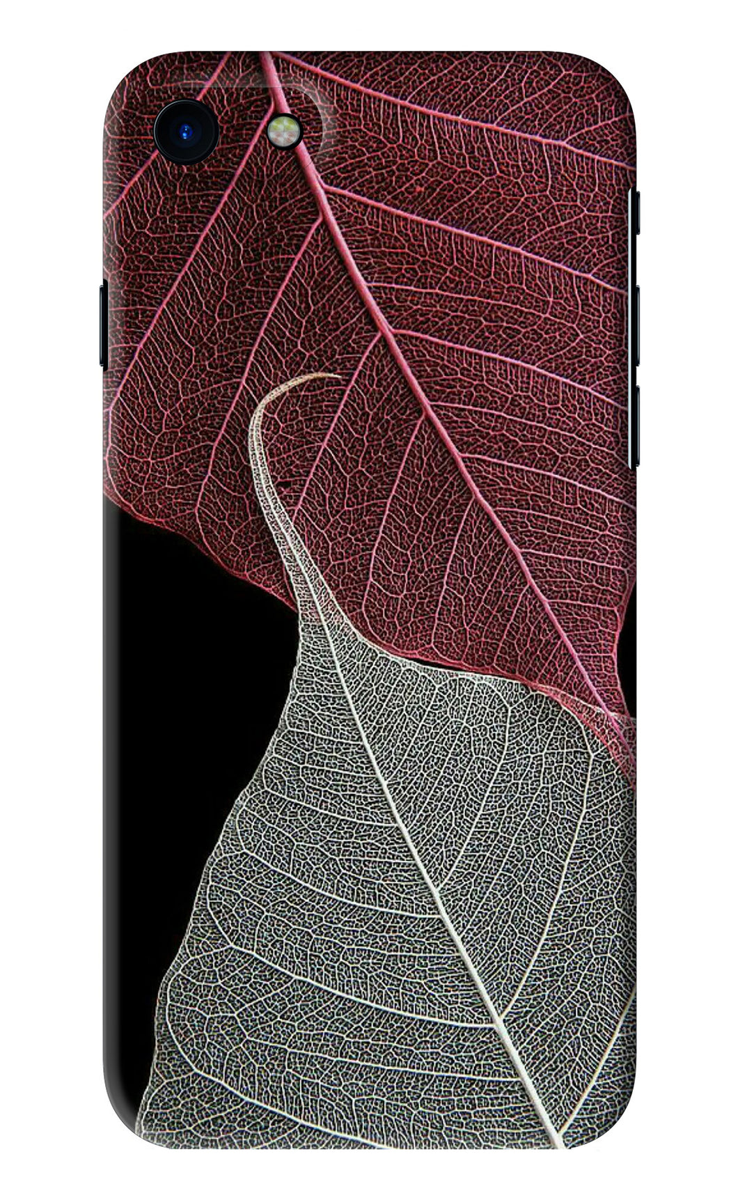 Leaf Pattern iPhone SE 2020 Back Skin Wrap