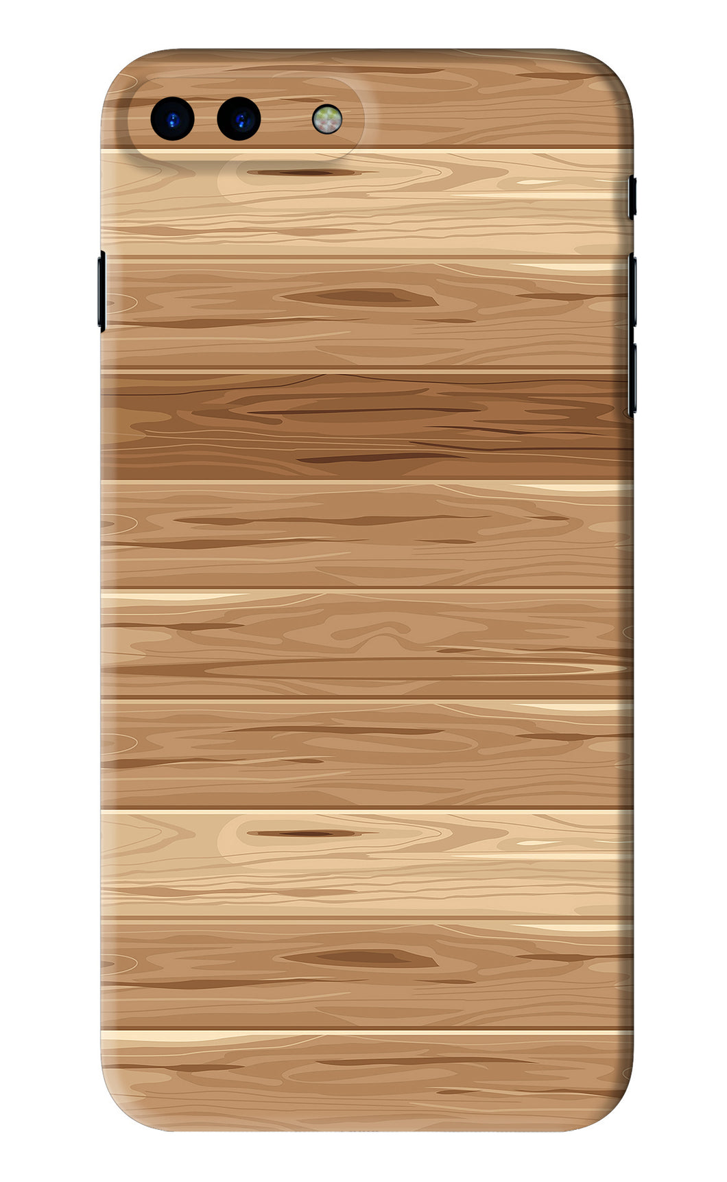 Wooden Vector iPhone 8 Plus Back Skin Wrap