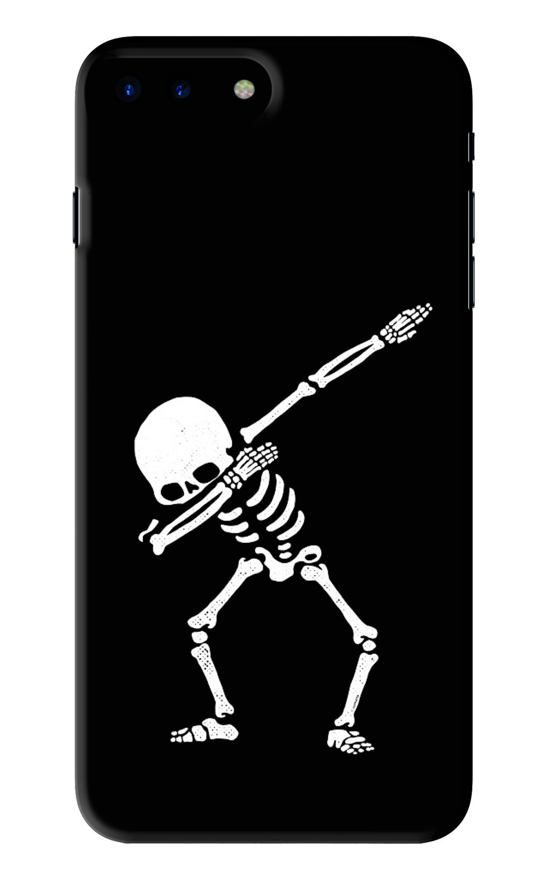 Dabbing Skeleton Art iPhone 8 Plus Back Skin Wrap