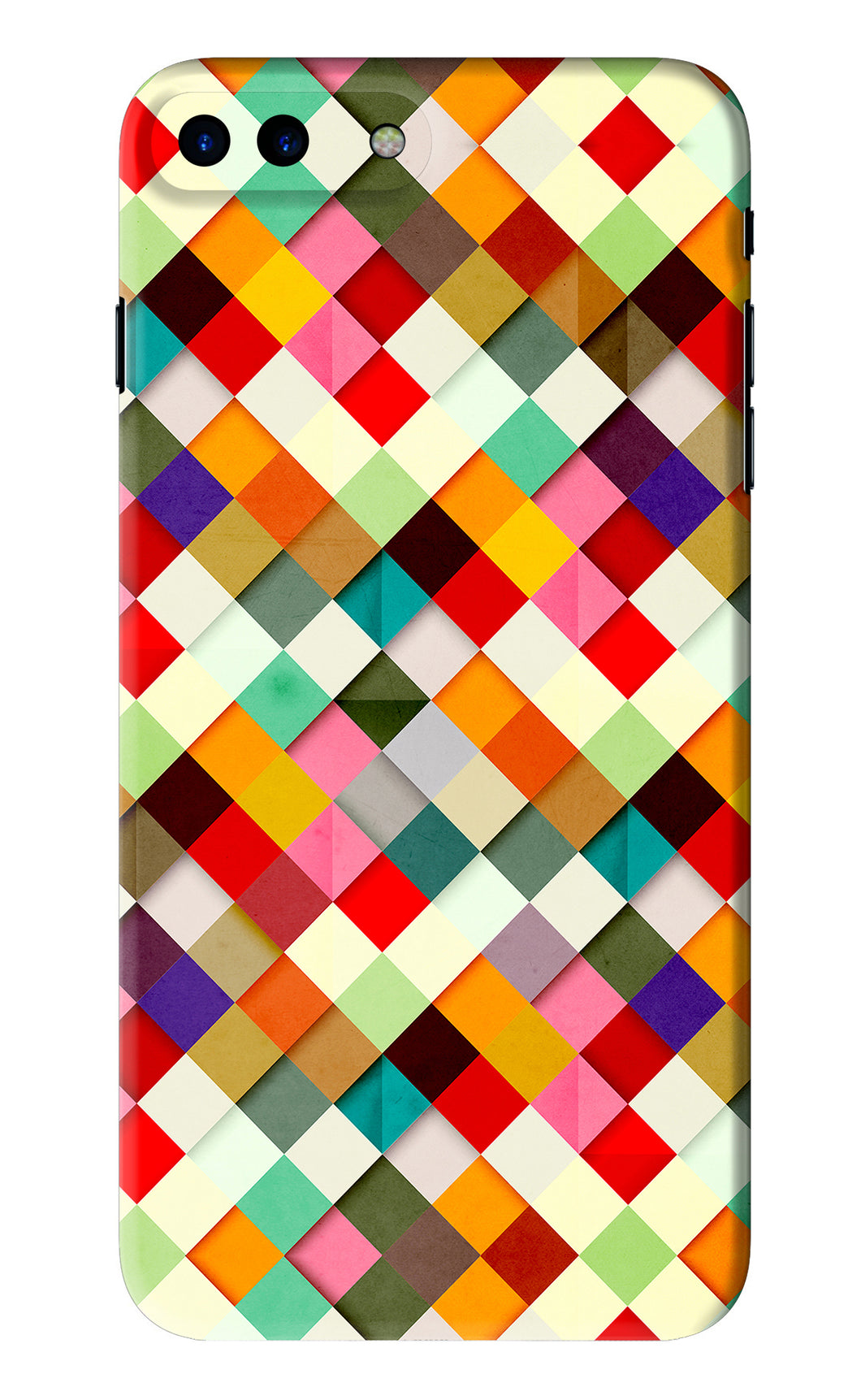 Geometric Abstract Colorful iPhone 8 Plus Back Skin Wrap