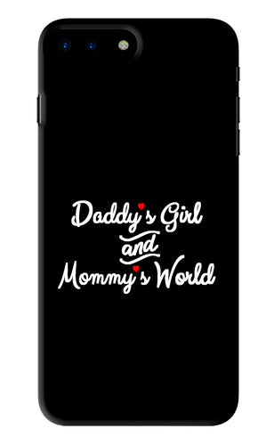 Daddy's Girl and Mommy's World iPhone 8 Plus Back Skin Wrap