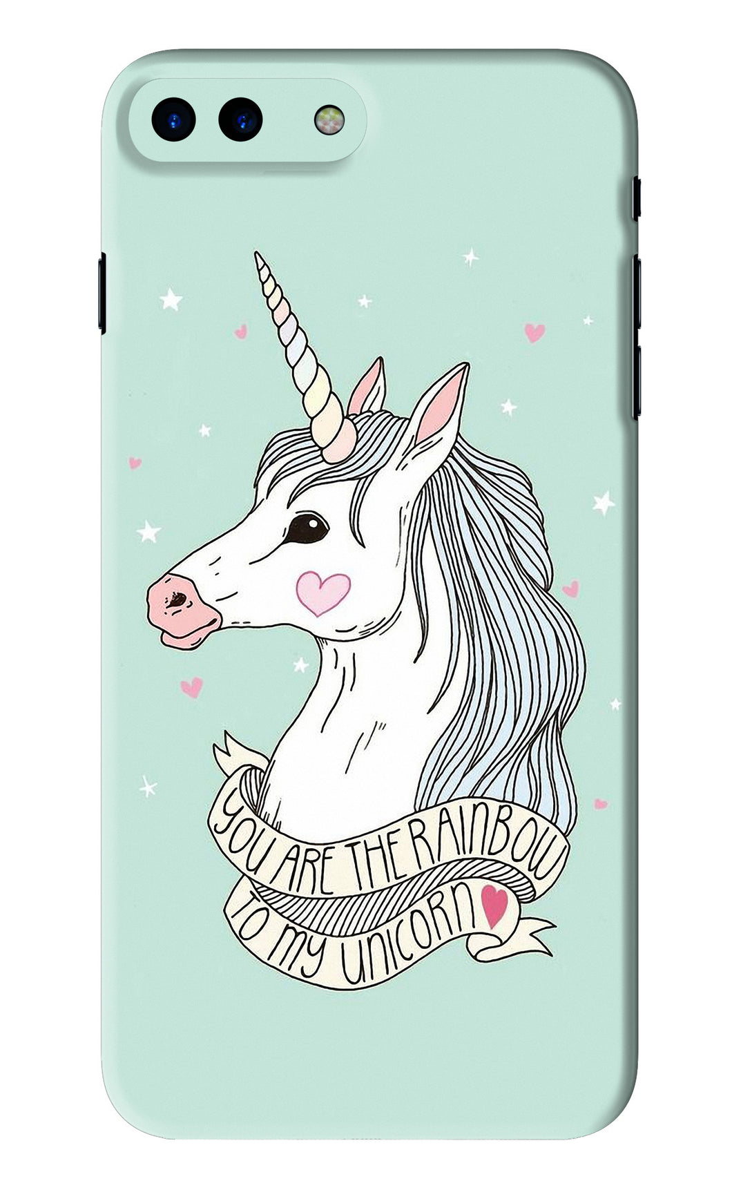 Unicorn Wallpaper iPhone 8 Plus Back Skin Wrap