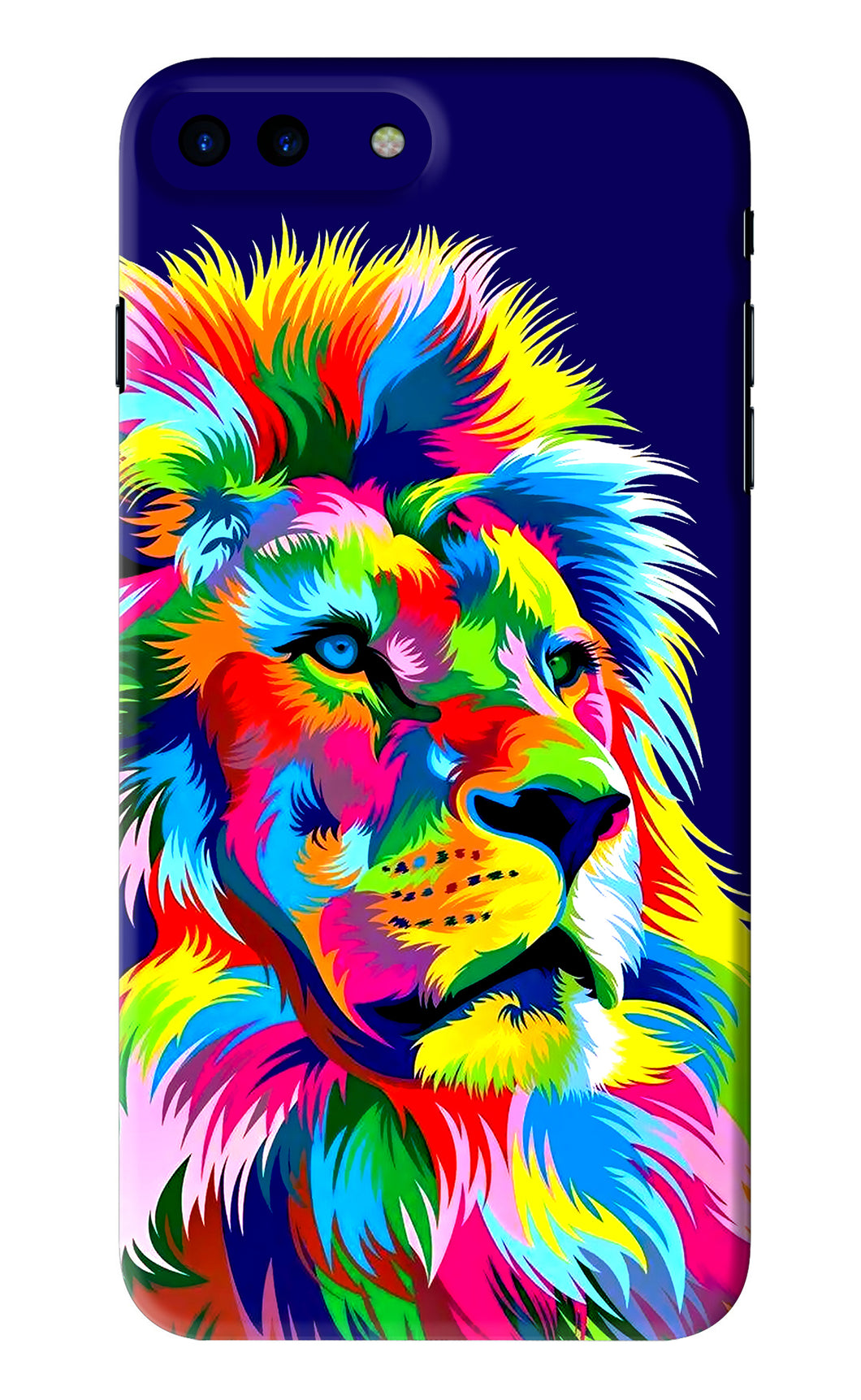 Vector Art Lion iPhone 8 Plus Back Skin Wrap