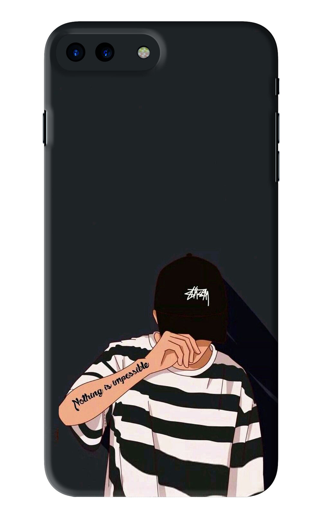 Aesthetic Boy iPhone 8 Plus Back Skin Wrap