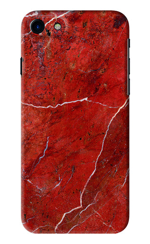 Red Marble Design iPhone 7 Back Skin Wrap