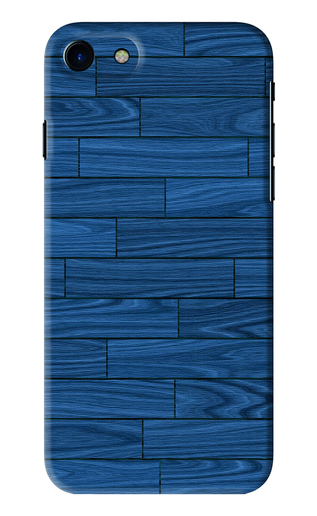 Blue Wooden Texture iPhone 7 Back Skin Wrap