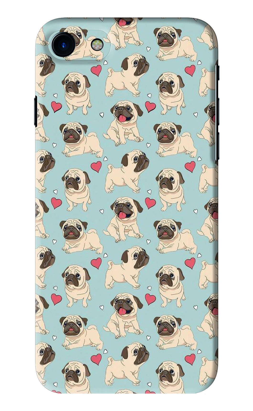 Pug Dog iPhone 7 Back Skin Wrap
