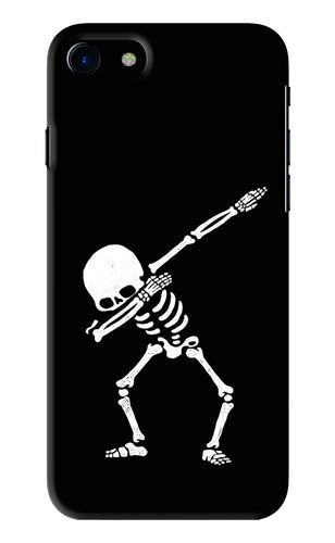 Dabbing Skeleton Art iPhone 7 Back Skin Wrap