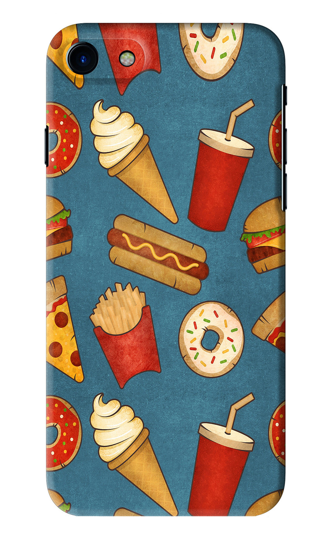 Foodie iPhone 7 Back Skin Wrap