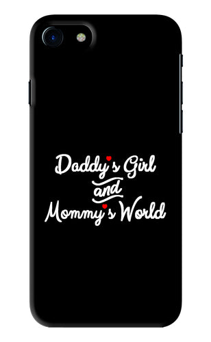 Daddy's Girl and Mommy's World iPhone 7 Back Skin Wrap