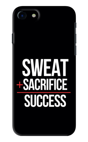 Sweat Sacrifice Success iPhone 7 Back Skin Wrap