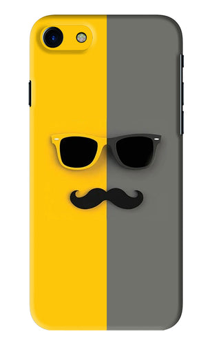 Sunglasses with Mustache iPhone 7 Back Skin Wrap