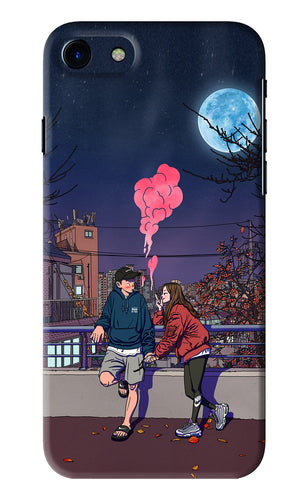 Chilling Couple iPhone 7 Back Skin Wrap