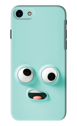 Silly Face Cartoon iPhone 7 Back Skin Wrap