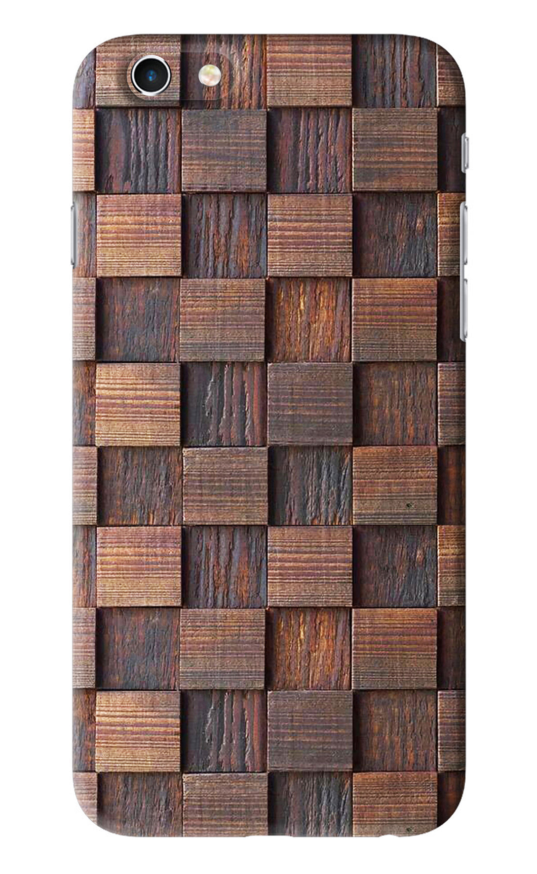 Wooden Cube Design iPhone 6 Back Skin Wrap
