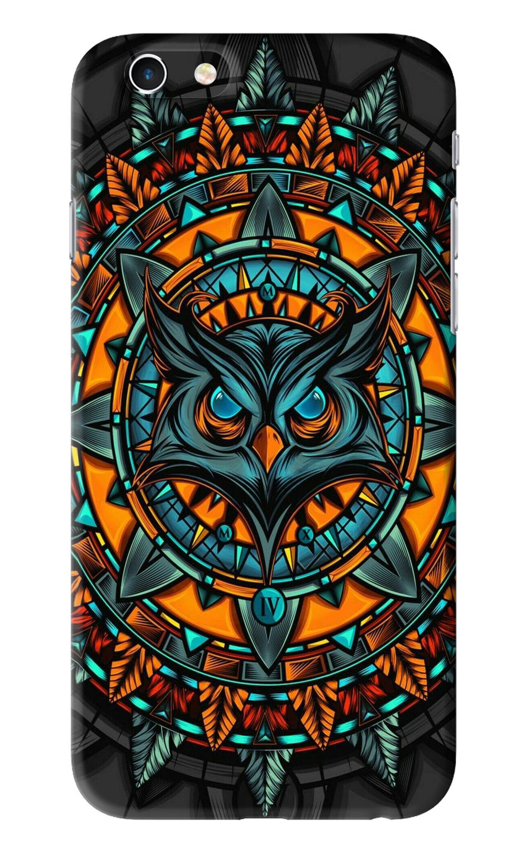 Angry Owl Art iPhone 6 Back Skin Wrap