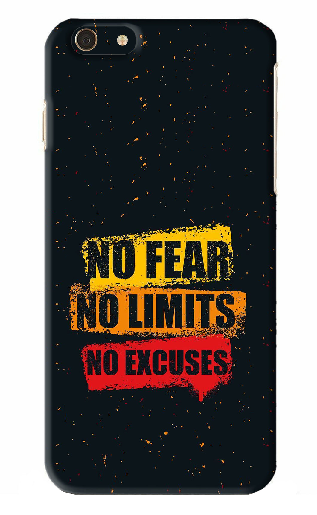 No Fear No Limits No Excuses iPhone 6 Plus Back Skin Wrap