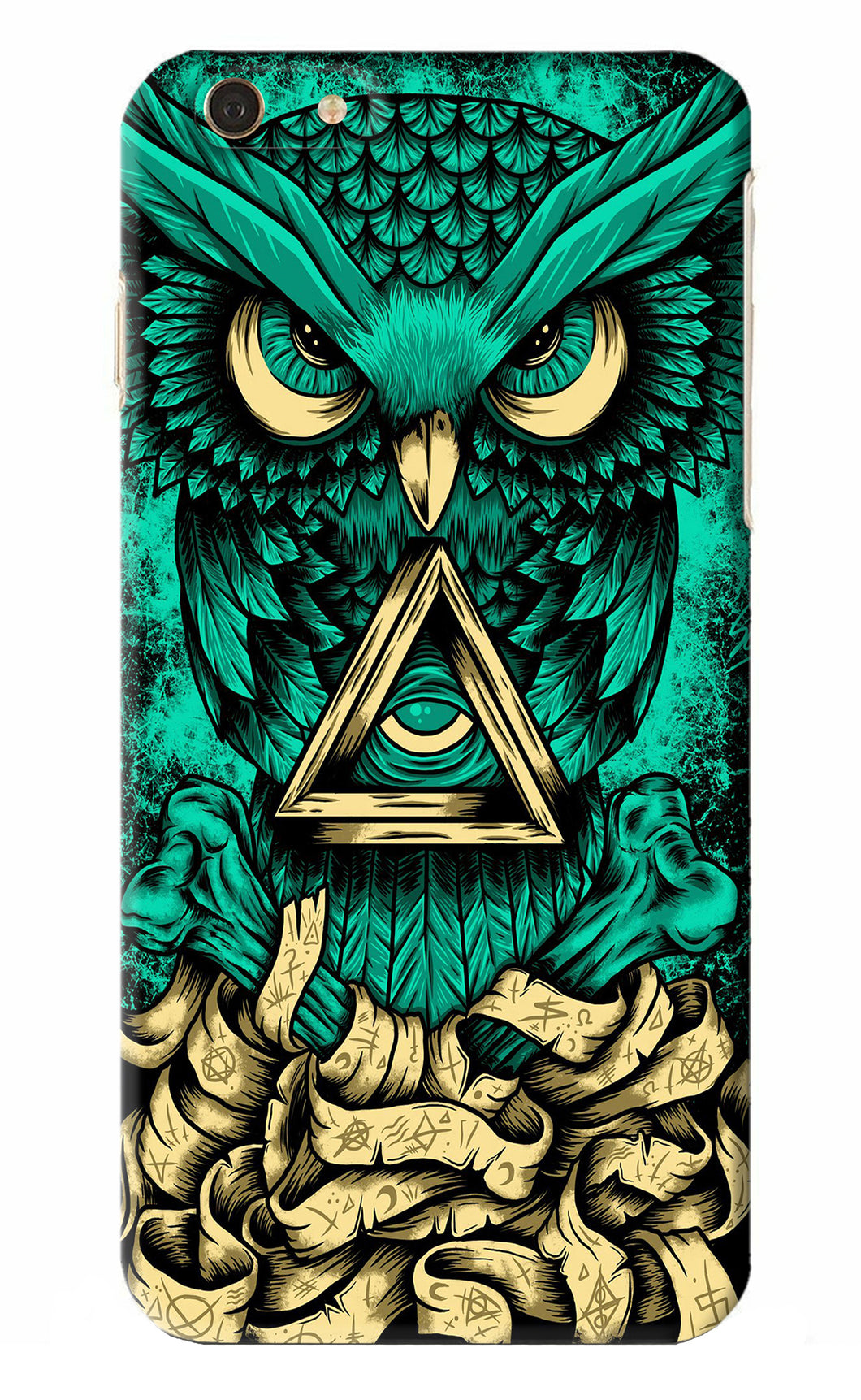 Green Owl iPhone 6 Plus Back Skin Wrap