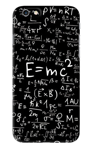 Physics Albert Einstein Formula iPhone 6S Back Skin Wrap