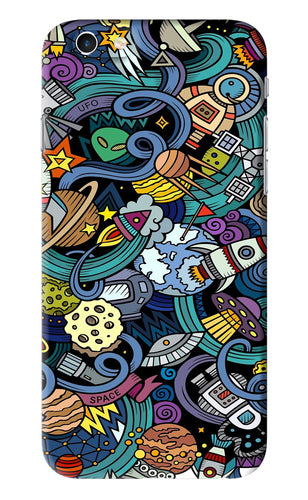 Space Abstract iPhone 6S Back Skin Wrap