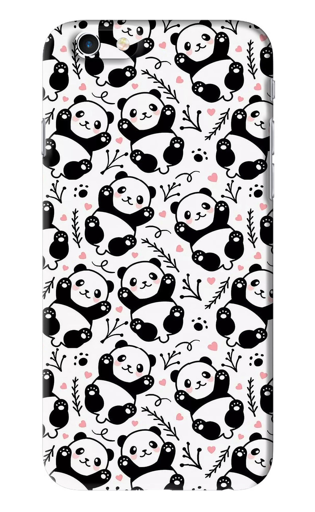 Cute Panda iPhone 6S Back Skin Wrap