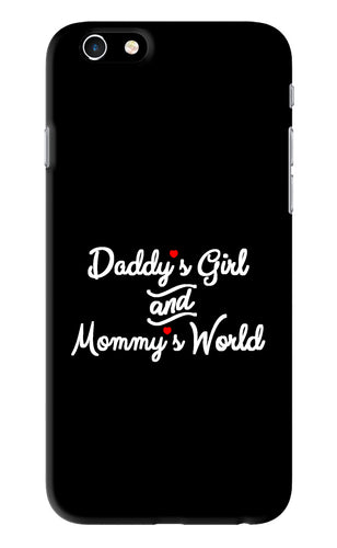 Daddy's Girl and Mommy's World iPhone 6S Back Skin Wrap