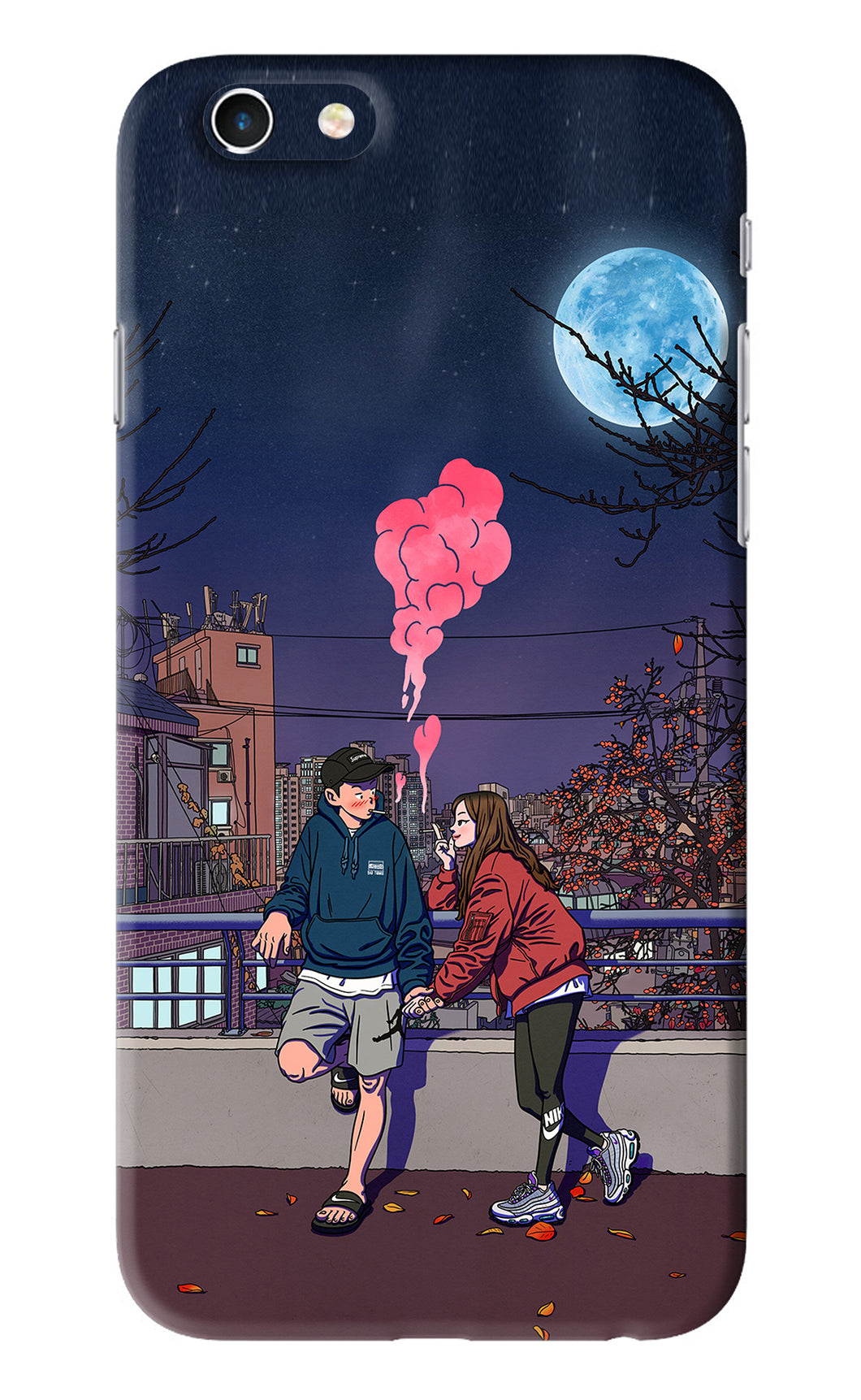 Chilling Couple iPhone 6S Back Skin Wrap