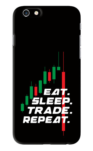 Eat Sleep Trade Repeat iPhone 6S Back Skin Wrap