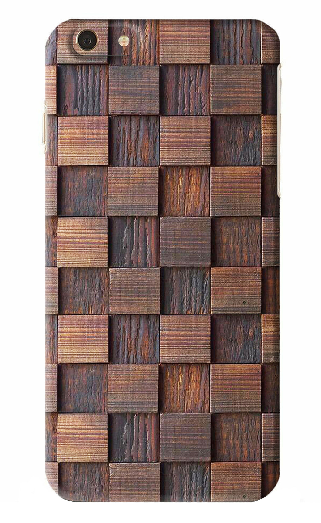 Wooden Cube Design iPhone 6S Plus Back Skin Wrap