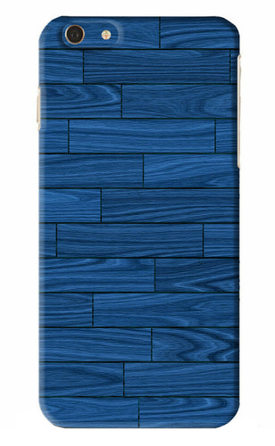 Blue Wooden Texture iPhone 6S Plus Back Skin Wrap