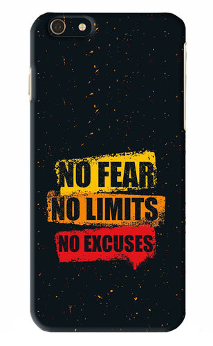 No Fear No Limits No Excuses iPhone 6S Plus Back Skin Wrap